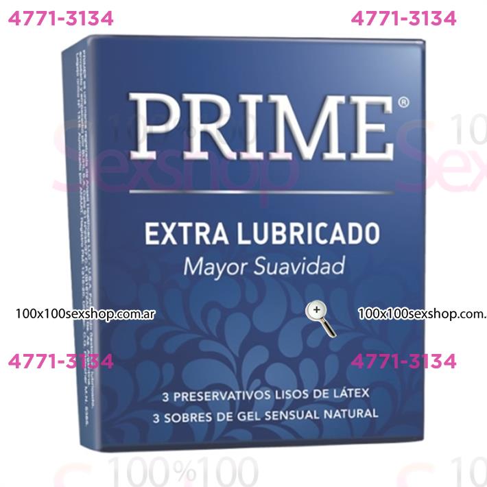 Cód: CA FP EXTRAL - Preservativos Prime Extra Lubricados - $ 4000